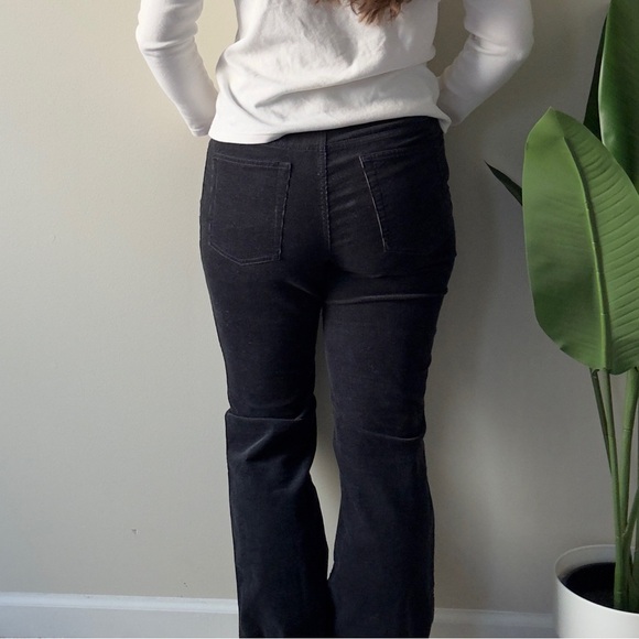 J. Crew 100% Cotton Straight Leg Corduroy Pants Zip Button Belt Loops Solid Y2K - Picture 2 of 10